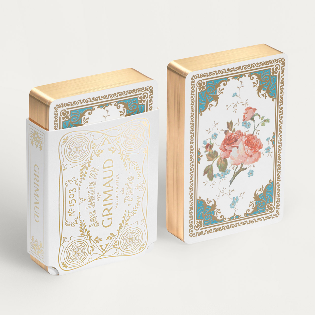France 2022 – Timbre Oblitéré Collection Louis XV, Carte à Jouer, Cachet Main R, N°2206
